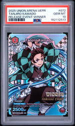 2025 Union Arena TCG Demon Slayer Kimetsu No Yaiba Release Event Tanjiro Kamado #UEPRKMY1072 PSA 10