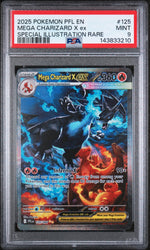 2025 Pokemon Mega Evolution Phantasmal Flames Special Illustration Rare Mega Charizard X Ex #125 PSA 9