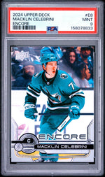 2024 Upper Deck Encore Macklin Celebrini #E8 PSA 9