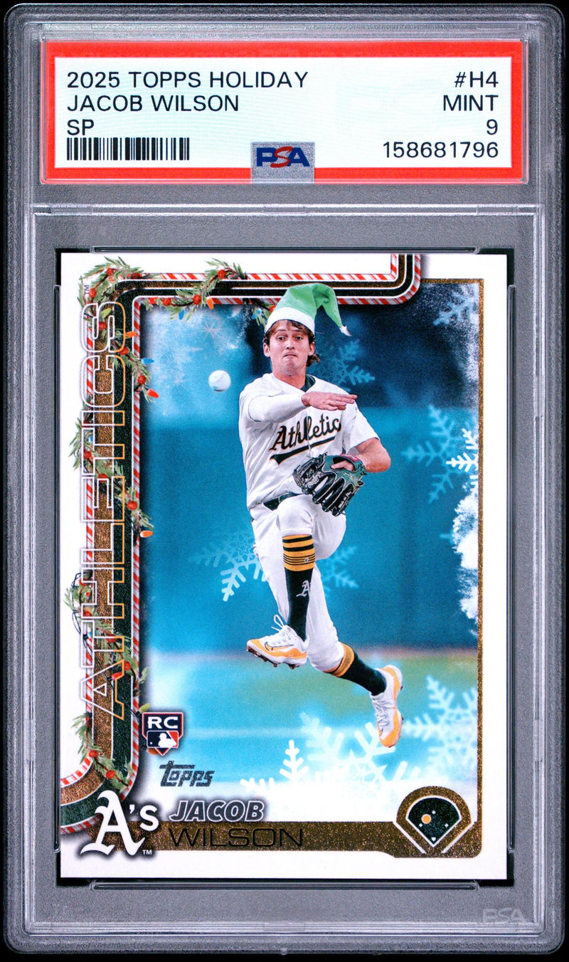 2025 Holiday Short Prints Jacob Wilson #H4 PSA 9