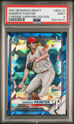 2021 Bowman Draft Sapphire Chrome Andrew Painter #BDC10 PSA 9