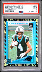 2025 Panini Donruss Optic Electricity Tetairoa Mcmillan #209 PSA 9