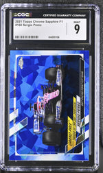 2021 Topps Chrome Sapphire #160 Sergio Perez CGC 9