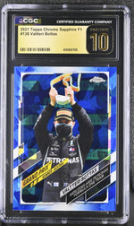 2021 Topps Chrome #138 Valtteri Bottas Chrome Sapphire CGC 10