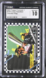 2021 #144 Lewis Hamilton Checker Flag CGC 10