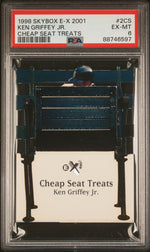 1998 Skybox E-X 2001 Cheap Seat Treats Ken Griffey Jr. #2CS PSA 6