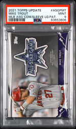 2021 Topps Update MLB All-Star Game Commemorative Sleeve Logo Patch Mike Trout #ASGPMT PSA 9
