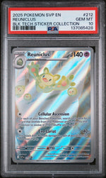 2025 Pokemon Scarlet and Violet Black Star Promo Black Bolt Tech Sticker Collection Reuniclus #212 PSA 10