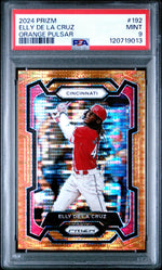 2024 Panini Prizm Prizms Orange Pulsar Elly De La Cruz #192 /399 PSA 9