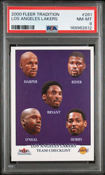 2000 Fleer Tradition Los Angeles Lakers #281 PSA 8