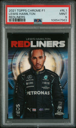 2021 Topps Chrome Formula 1 Red Liners Lewis Hamilton #RL1 PSA 9