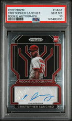 2022 Panini Prizm Rookie Autograph Cristopher Sanchez #RASZ PSA 10