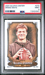 2024 Topps Allen and Ginter Drake Maye #272 PSA 9