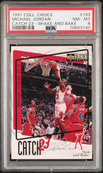 1997 Collector's Choice Catch 23 Shake and Bake Michael Jordan #193 PSA 8