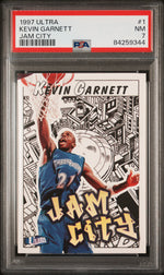 1997 Ultra Jam City Kevin Garnett #1 PSA 7