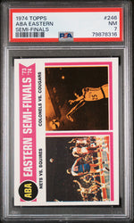 1974 Topps Aba Eastern Semis/Nets Over Squires/Colonels Sweep Cougars #246 PSA 7