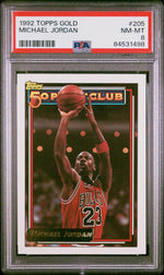 1992 Topps Gold 50 Point Club Michael Jordan #205 PSA 8