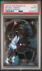 1998 SP Top Prospects Phi Beta Jordan Michael Jordan #J11 PSA 6