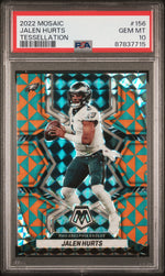2022 Panini Mosaic Mosaic Tessellation Jalen Hurts #156 /15 PSA 10