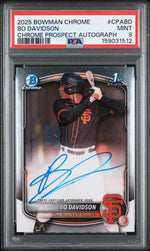 2025 Bowman Chrome Bo Davidson #CPA-BD PSA 9