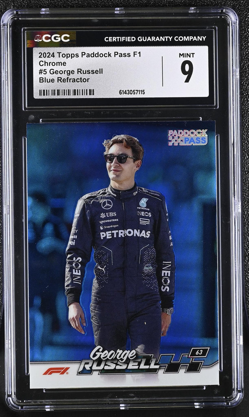 2024 Paddock Pass F1 Chrome #5 George Russell CGC 9