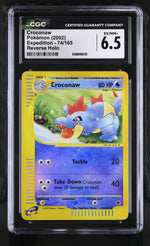 2002 Expedition #74/165 Croconaw Reverse Holo CGC 6.5