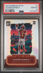 2024 Donruss Optic Uptowns Jayden Daniels #2 PSA 10