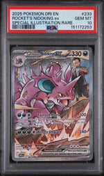 2025 Pokemon Scarlet and Violet Destined Rivals Special Illustration Rare Team Rocket's Nidoking Ex #233 PSA 10