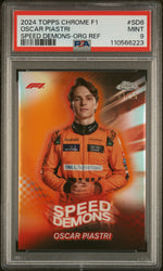 2024 Topps Chrome F1 Speed Demons Org Ref Oscar Piastri #SD8 /25 PSA 9
