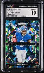 2024 Prizm #13 Malik Nabers Prizmatic CGC 10