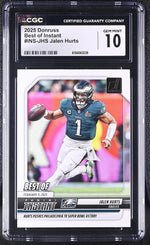 2025 Donruss #INS-JHS Jalen Hurts Best of Instant CGC 10