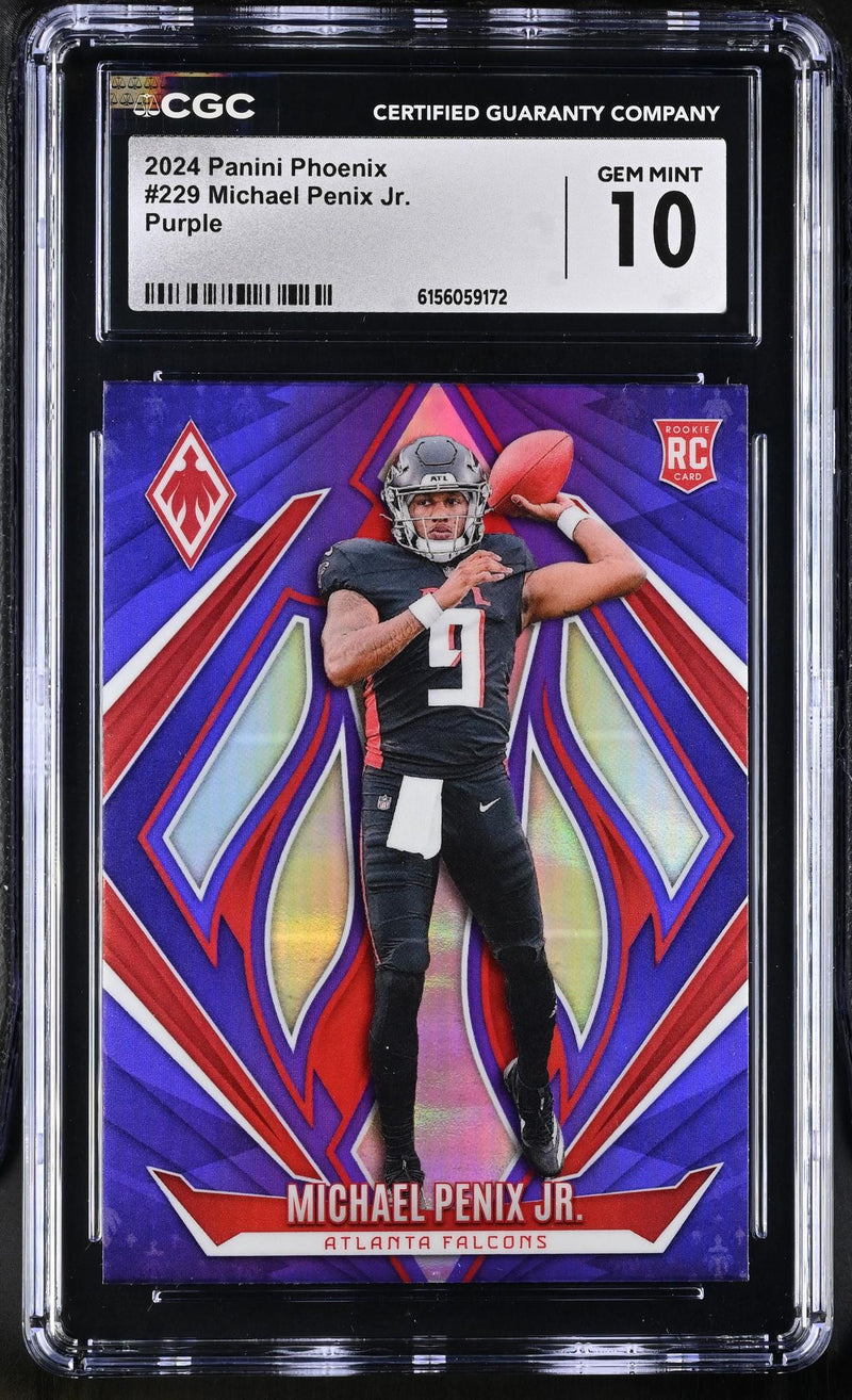 2024 Panini Phoenix Michael Penix Jr. #229 Purple CGC 10