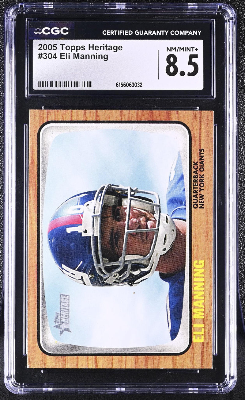 2005 Topps Heritage Eli Manning #304 CGC 8.5