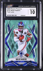 2025 Phoenix #143 Malik Nabers Teal Lava /175 CGC 10