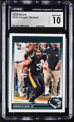 2024 Score #334 Cooper DeJean CGC 10