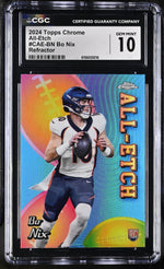 2024 Topps Chrome #CAE-BN Bo Nix All-Etch CGC 10