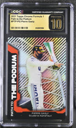 2021 Topps Chrome #PTP-PG Pierre Gasly Path to the Podium CGC 10