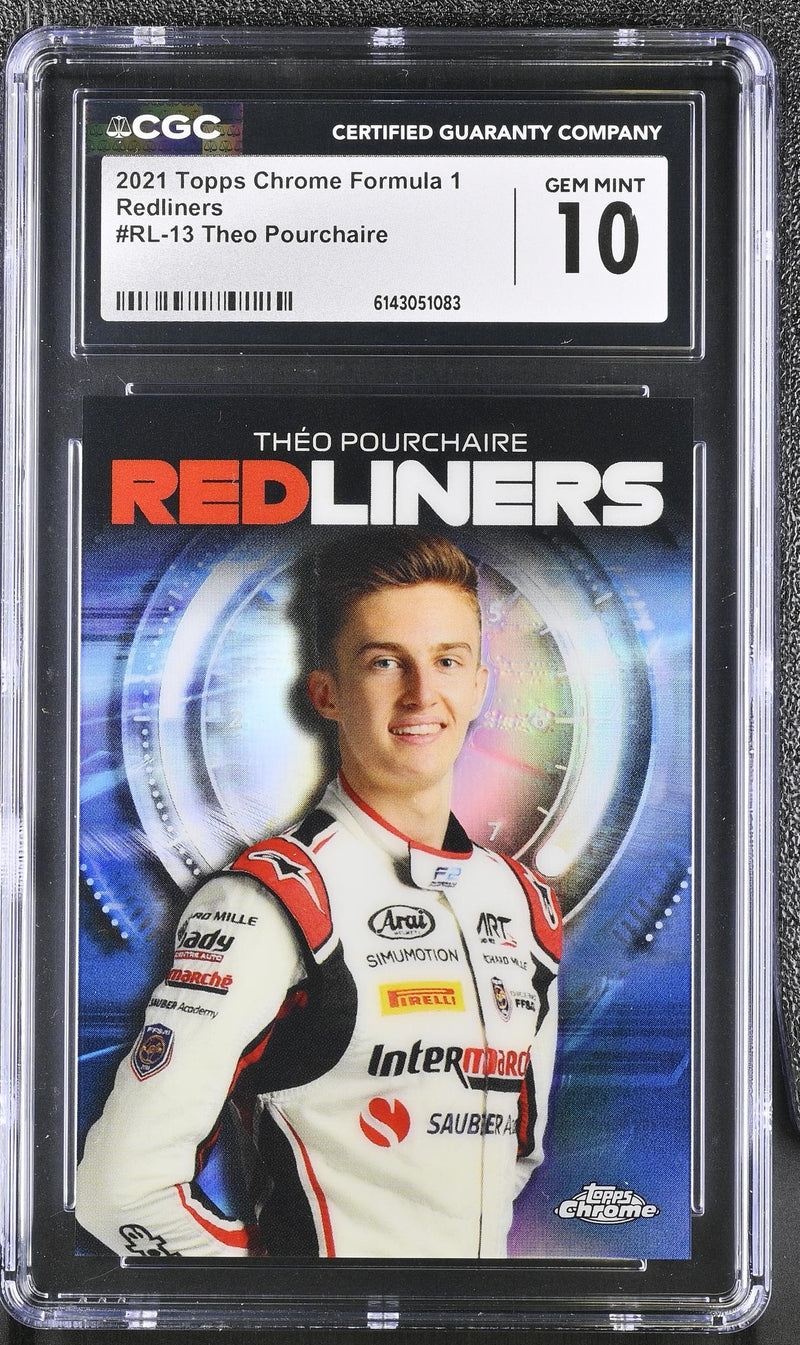 2021 Topps Chrome #RL-13 Théo Pourchaire Redliners CGC 10