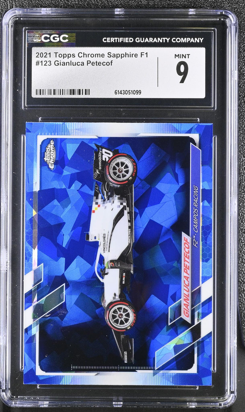 2021 Topps Chrome Sapphire #123 Gianluca Petecof CGC 9