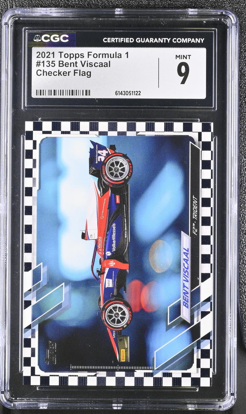 2021 Topps #135 Bent Viscaal Checker Flag CGC 9
