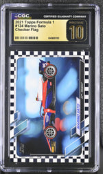 2021 Topps Formula 1 #134 Marino Sato Checker Flag CGC 10