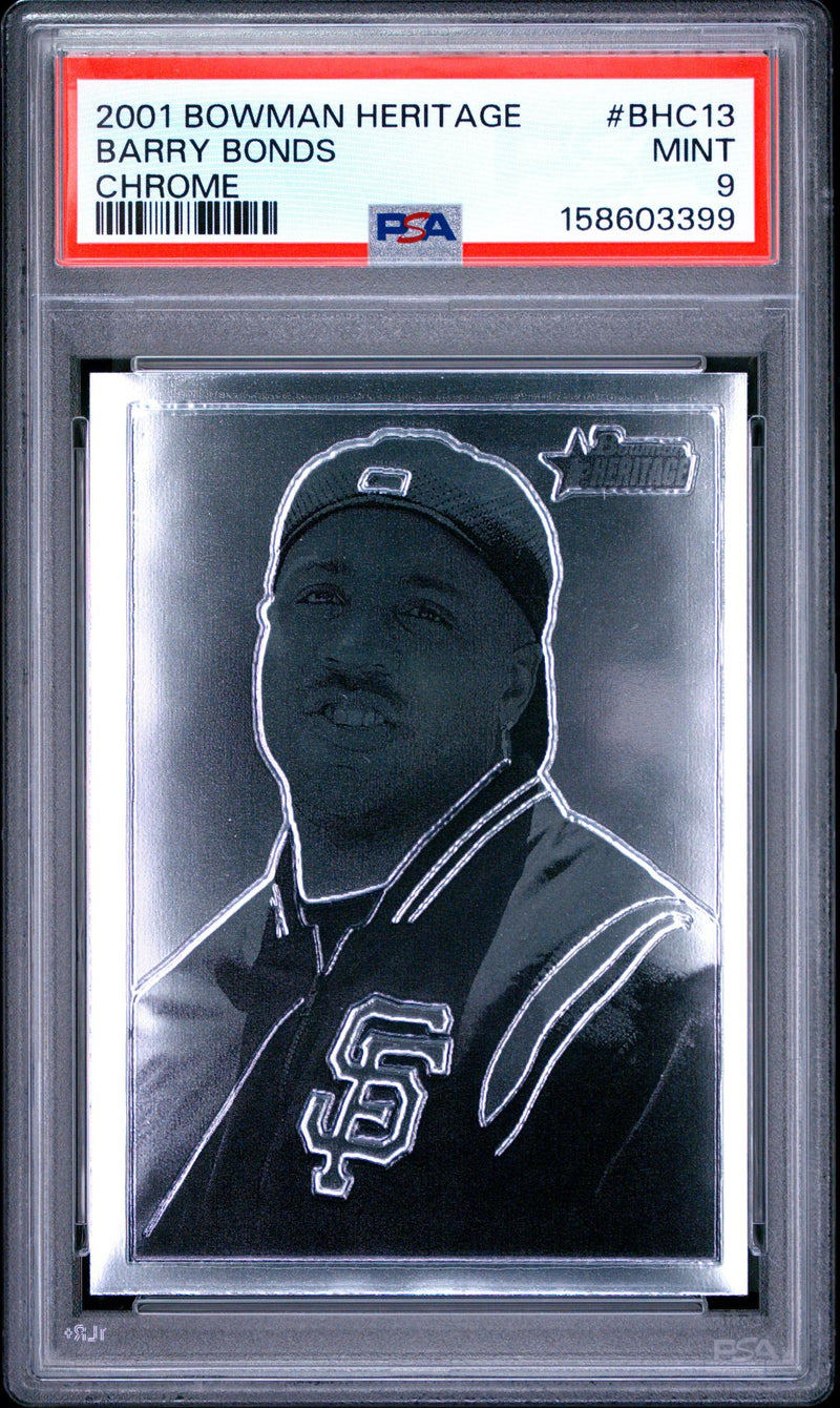 2001 Bowman Heritage Barry Bonds #BHC13 Chrome PSA 9