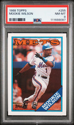 1988 Topps Mookie Wilson #255 PSA 8