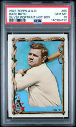2023 Topps Allen and Ginter Silver Portrait Babe Ruth #85 PSA 10