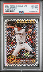 2024 Topps Chrome Update Xfractor Paul Skenes #USC27 PSA 8