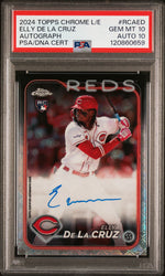2024 Chrome Logofractor Autographs Elly De La Cruz #RCAED PSA 10