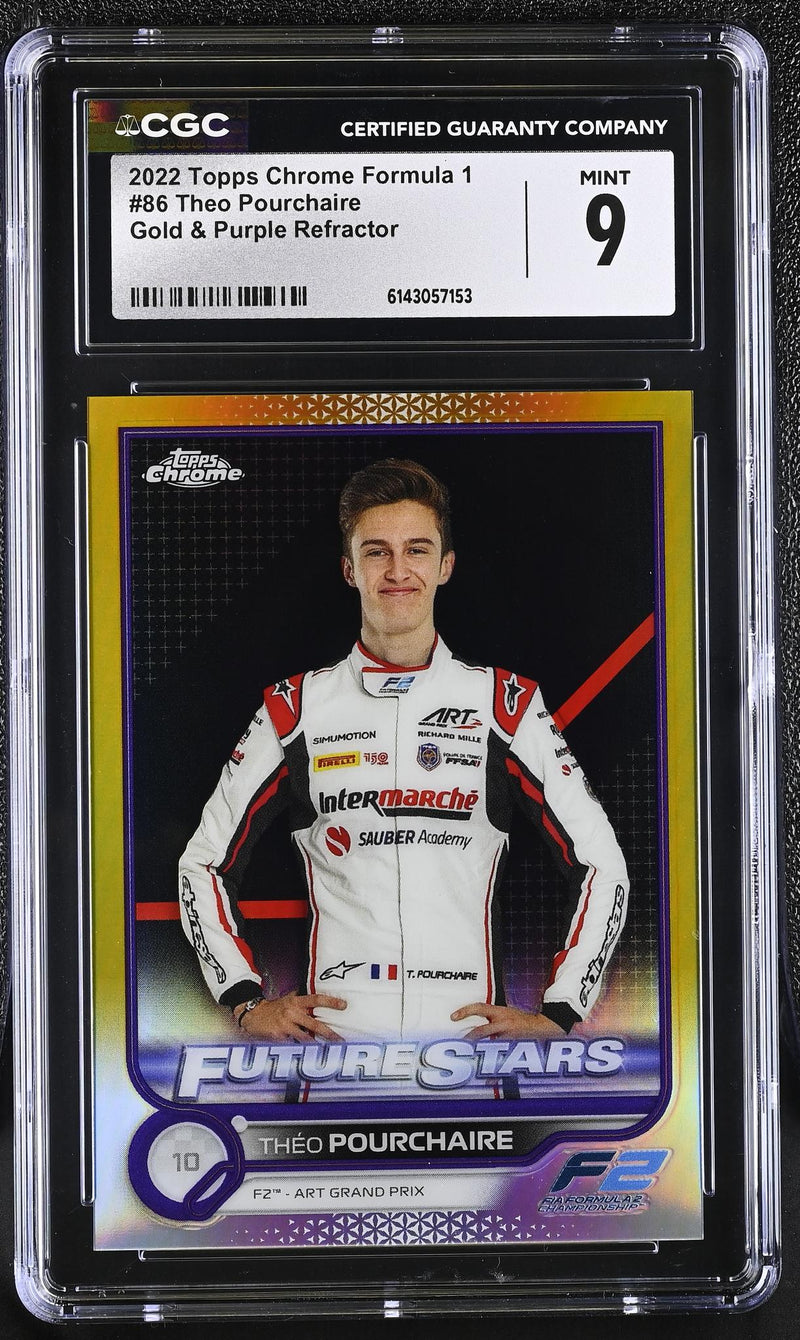 2022 Topps Chrome #86 Theo Pourchaire Future Stars CGC 9