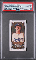 2024 Allen and Ginter Mini A and G Back Yoshinobu Yamamoto #201 PSA 10