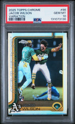 2025 Topps Chrome Variation Jacob Wilson #96 PSA 10