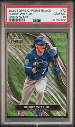 2024 Topps Chrome Black Green Wave Bobby Witt Jr. #72 /99 PSA 10